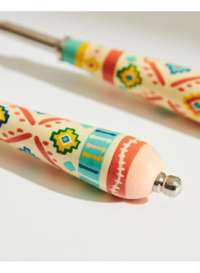 Chumbak Farmhouse Serving Spoons, Set of 2