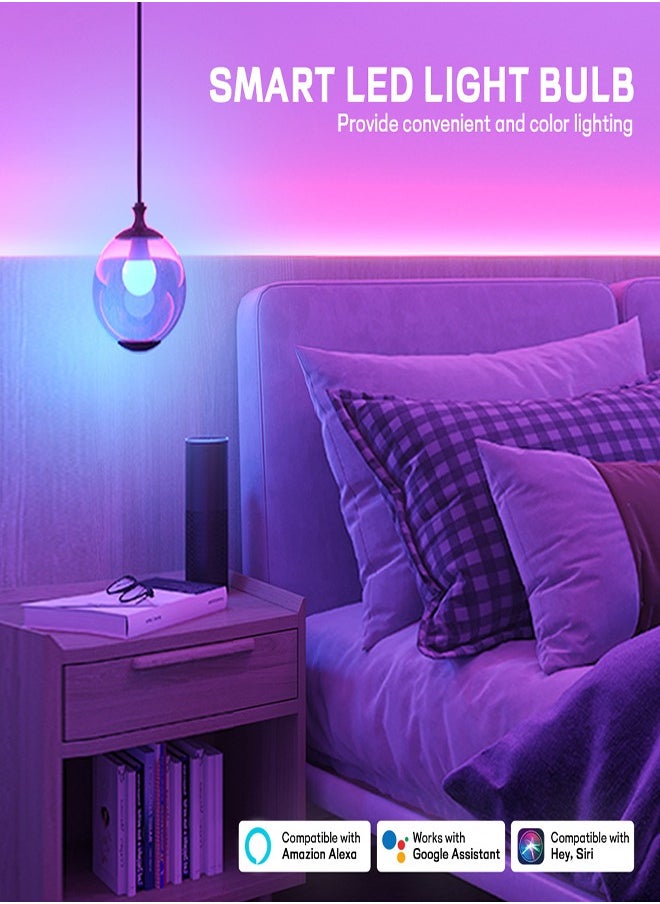 0TO1 TECH Smart Light Bulb Alexa Google Home Wifi Bluetooth RGB Light Bulb is Suitable for Home Outdoors  - Image 5