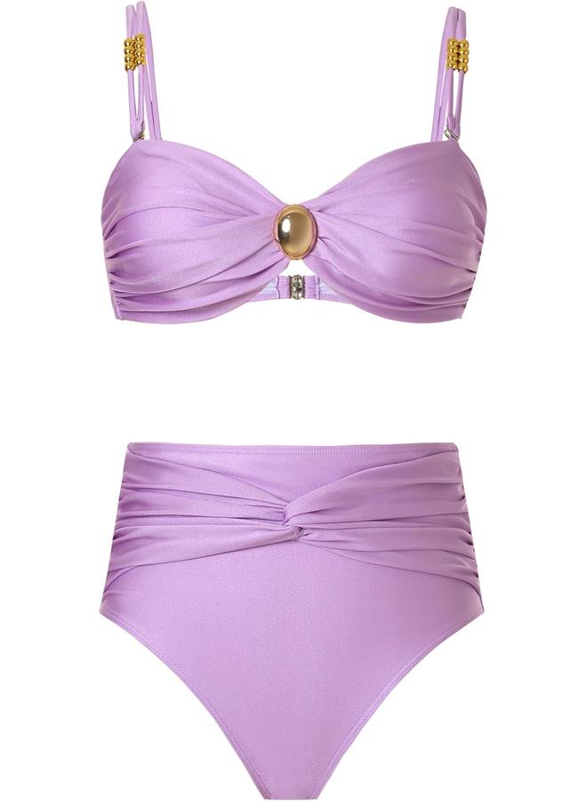 Y&D Women's One Piece Swimsuit with Cover up Set Beach Wrap Skirt Retro Bikini Set Two Piece Bathing Suit with Cover up - Image 2