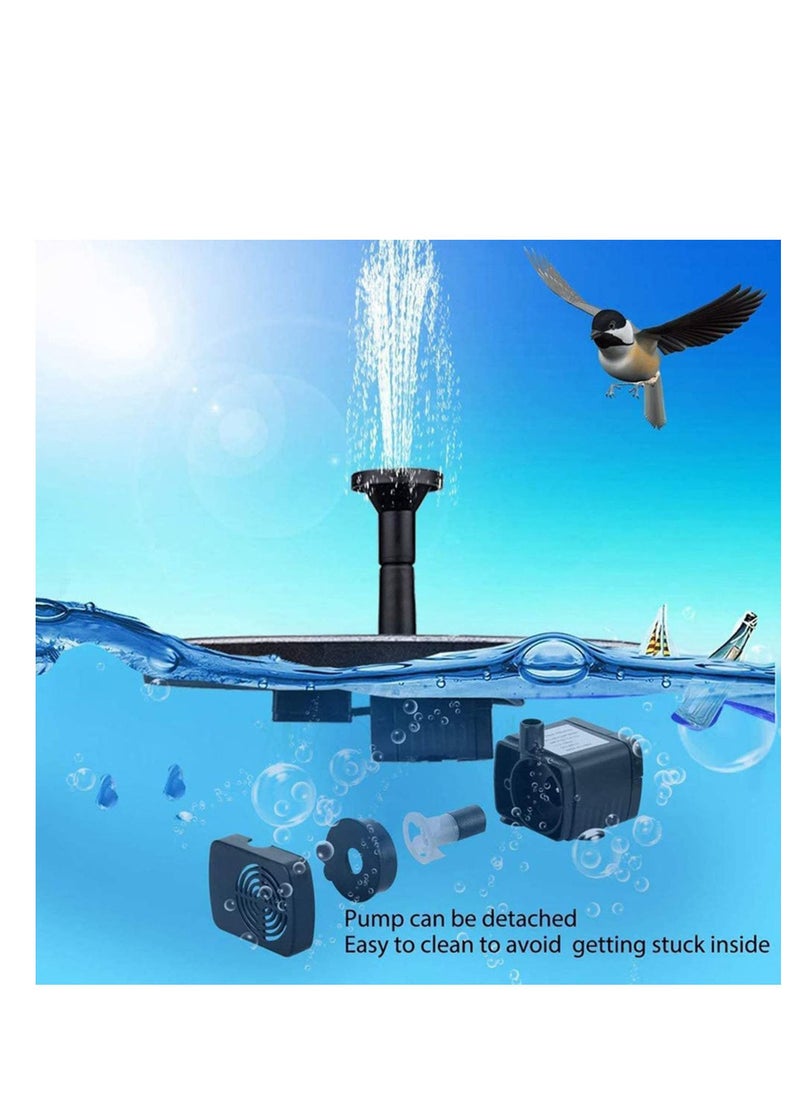 SYOSI Solar Fountain Pump, 1.5W Solar Water Fountain with 8 Nozzles, Solar Powered Water Feature Pump for Pond Garden, Bird Bath, Fish Tank, Pool, Garden Decoration, Outdoor Pool Floating Fountain  - Image 5