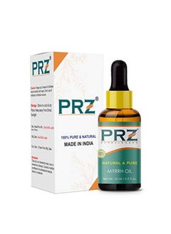PRZ Myrrh Essential Oil (15ML) Pure l Aromatherapy & Therapeutic Grade Oil For Skin Care & Hair Care  - Image 1
