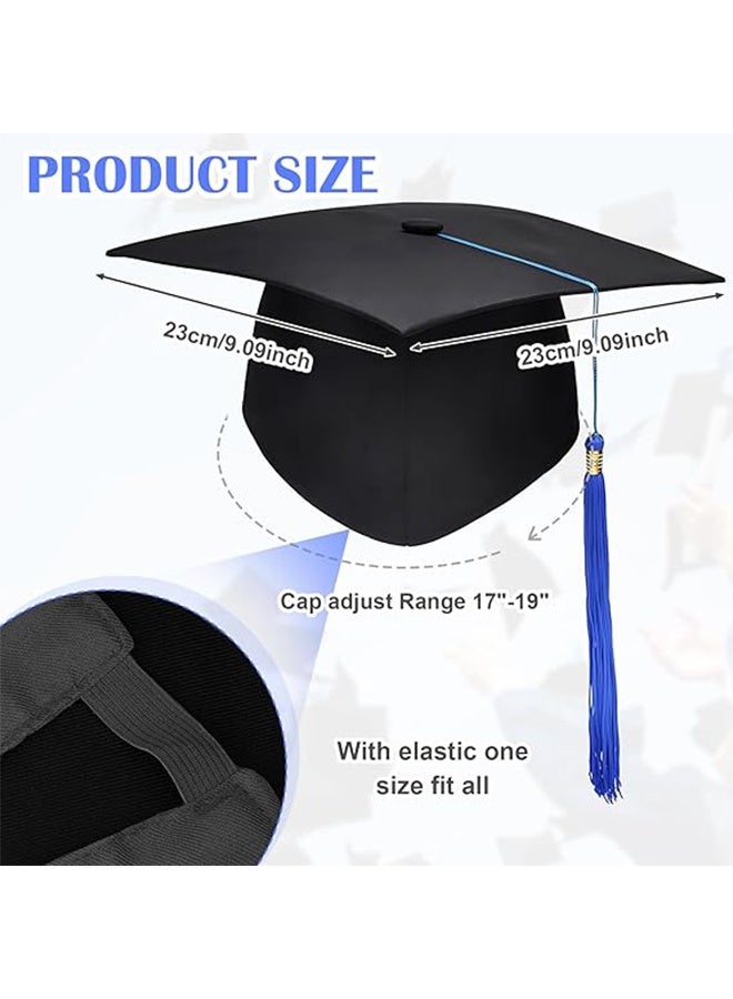 Graduation Cap with Tassel for High School and College Plastics Grad Graduation Cap Adjustable Unisex Adult Graduation Cap Topper Plastics Board Graduation Ceremony Hat Graduation Party Ceremony - Image 4