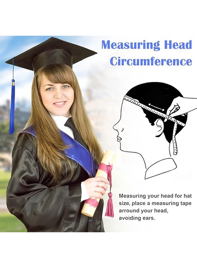 Graduation Cap with Tassel for High School and College Plastics Grad Graduation Cap Adjustable Unisex Adult Graduation Cap Topper Plastics Board Graduation Ceremony Hat Graduation Party Ceremony - Image 3