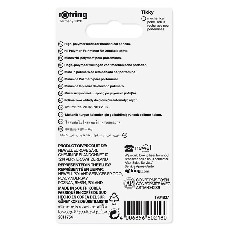 rOtring Lead Refills Hi-Polymer for Fine Mechanical Pencils 0.70mm HB - 2x 12 Leads - Image 2