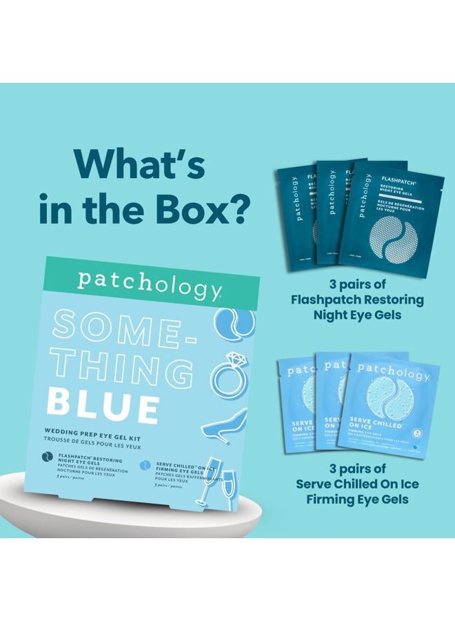 Patchology Bridal Shower Gift Box – Something Blue Cooling Under Eye Patches for Brides & Bridesmaids, Depuffing & Firming Gel Masks with Peptides & Bakuchiol – Wedding Skincare Gift Set - Image 4