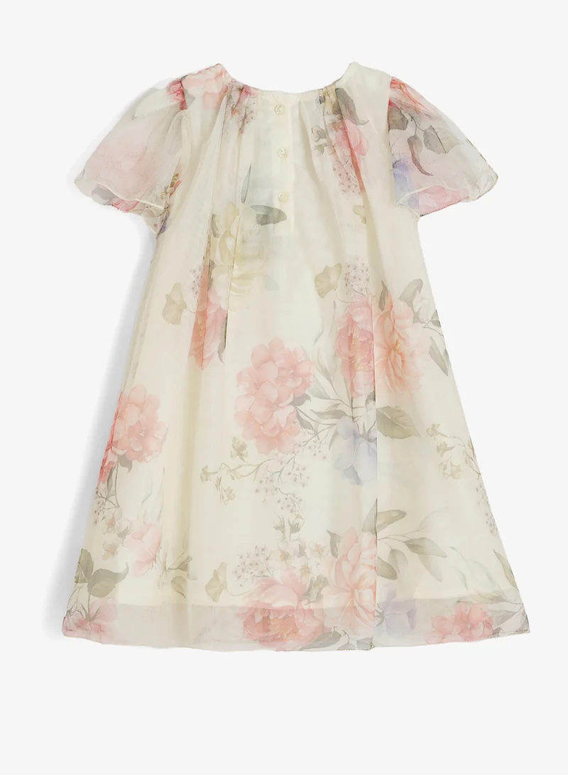ريبلز مع نمشي Girls Blush Bloom Flowy Party Dress