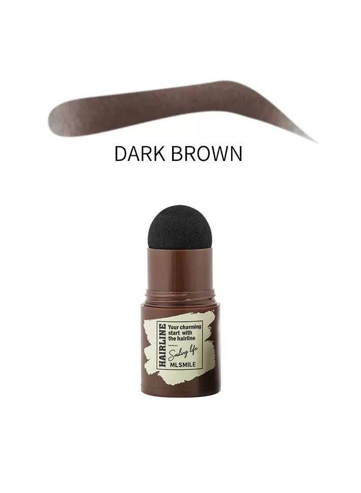 بودرة تحديد خط الشعر، ختم الحواجب، مجموعة إخفاء العيوب، مقاومة للماء، لون طبيعي، بودرة الحواجب، عبوة بودرة خط الشعر، بني غامق، 1 جرام لكل عصا. - Image 1