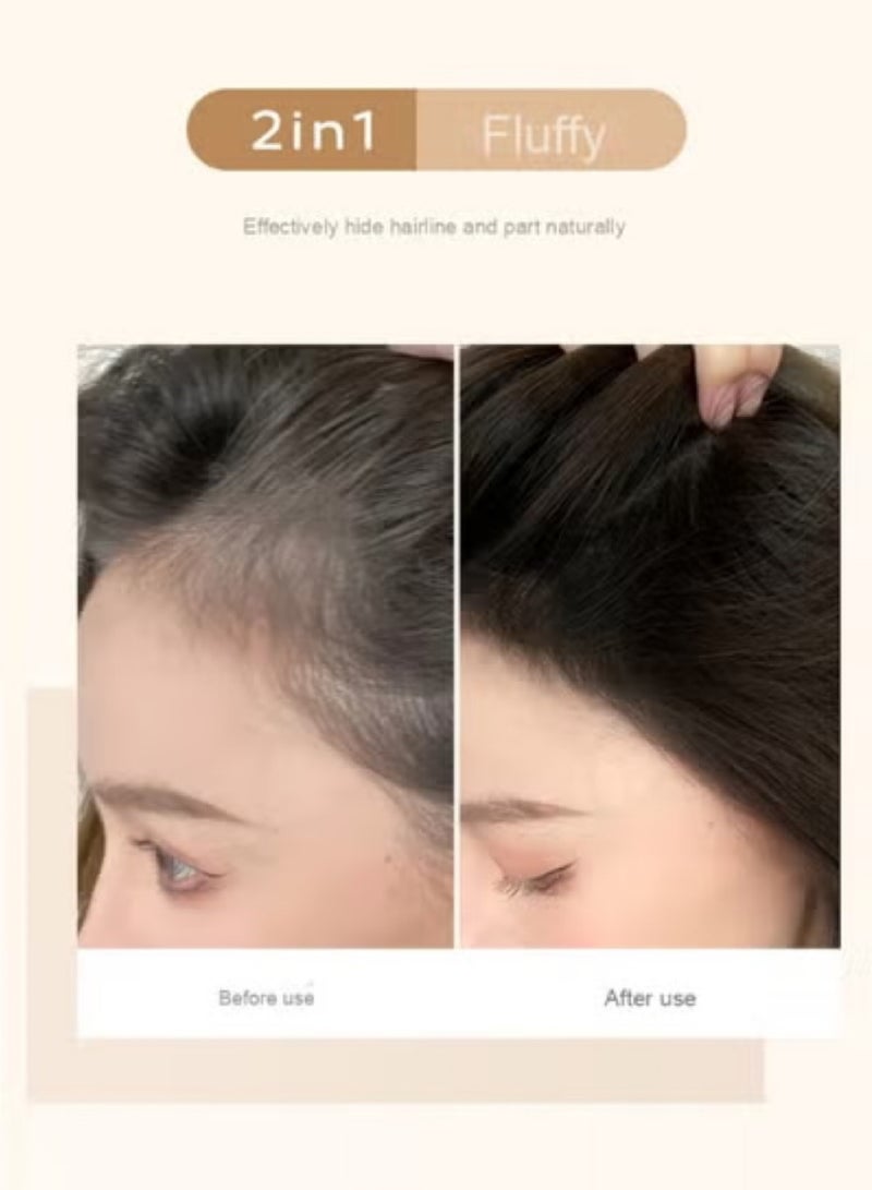 بودرة تحديد خط الشعر، ختم الحواجب، مجموعة إخفاء العيوب، مقاومة للماء، لون طبيعي، بودرة الحواجب، عبوة بودرة خط الشعر، بني غامق، 1 جرام لكل عصا. - Image 3