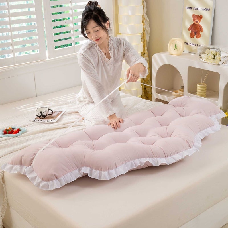Decorative Pillow for Bed Cushion - PP Cotton Filled, Solid Pattern - Image 4