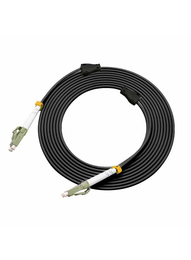 Jeirdus 150M LC to LC 10G OM3 Outdoor Armored Duplex 50/125 Fiber Optic Cable Jumper Optical Patch Cord Multimode 150Meters 492ft LC-LC - Image 3