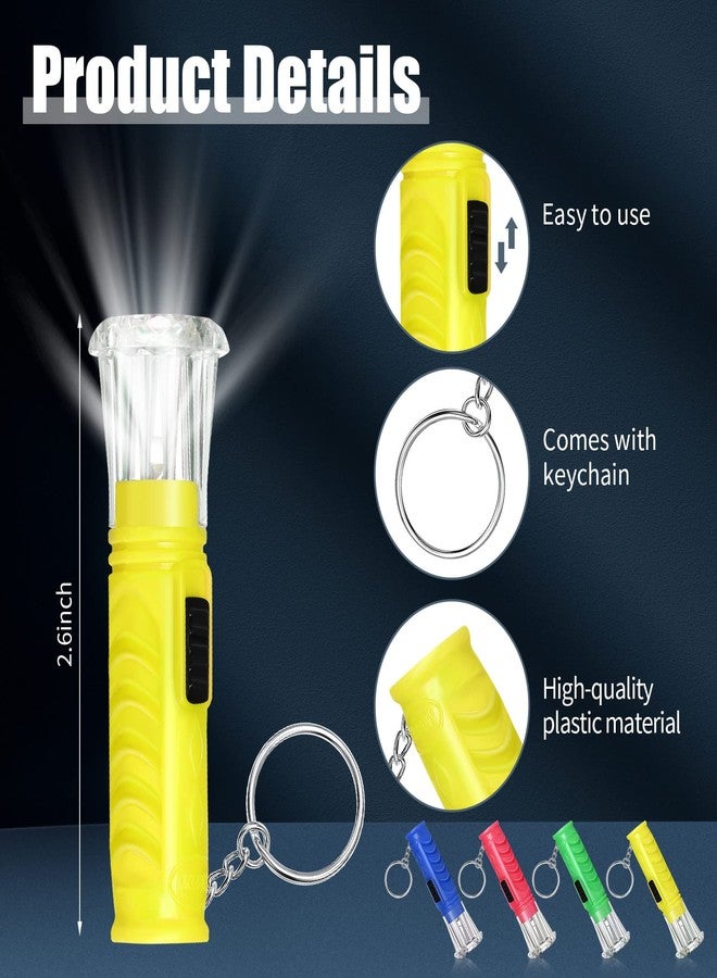 Geelin 200 Pcs Mini Flashlight Keychain 6 Colors Flashlight Small LED Torch Keyring for Hiking Camping Party Favors Travel Night Reading Dog Walking Goody Bag Stuffers - Image 2