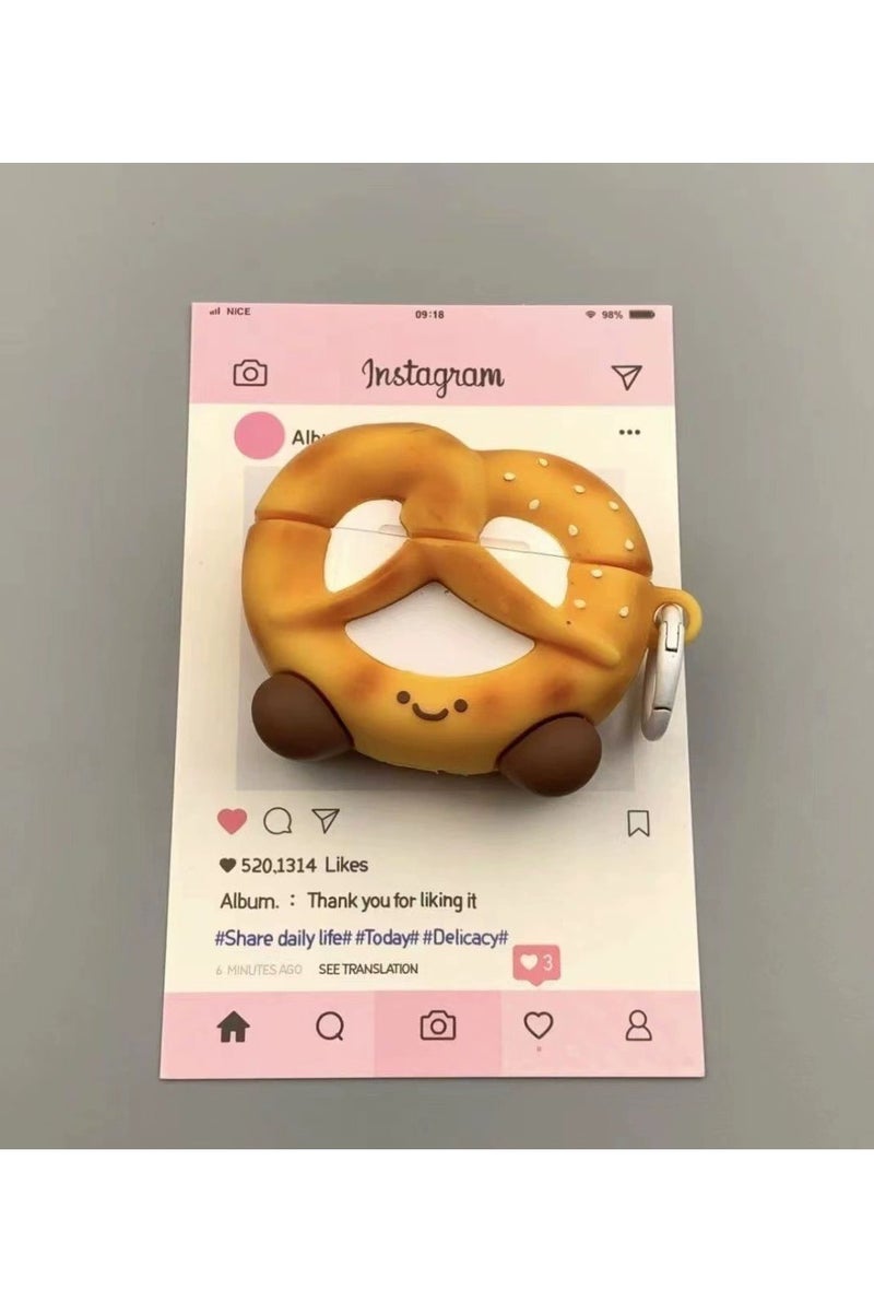 general AirPods 3rd generation silicone wireless Bluetooth protective case, cartoon design, Apple wireless Bluetooth headphones protective case, made of silicone material, with a creative and soft exterior.