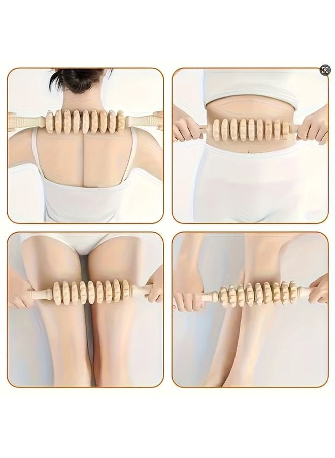 1 قطعة 9 بكرات عصا تدليك يدوية بدن معدني نحت الجسم استرخاء العضلات تصحيح الوضع - Image 5