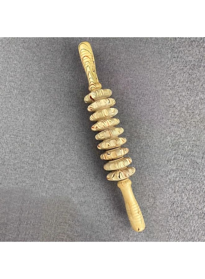 1 قطعة 9 بكرات عصا تدليك يدوية بدن معدني نحت الجسم استرخاء العضلات تصحيح الوضع - Image 1