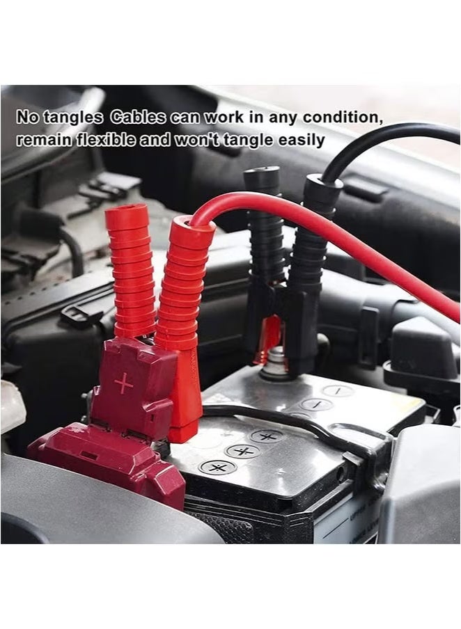 3XR Premium Jumper Cables - 100% Copper 500Amp Heavy Duty Booster Cables, 2.2M Tangle-Free Emergency Car Battery Starter - Image 4