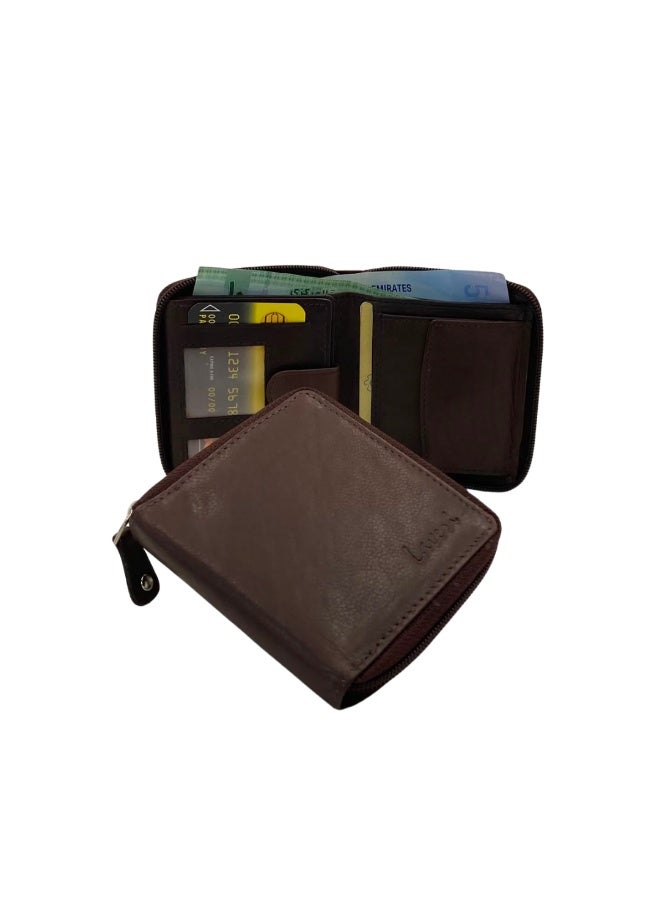 LAVERI LEATHER Fullzip leather mens Wallet #644CZ - Image 1