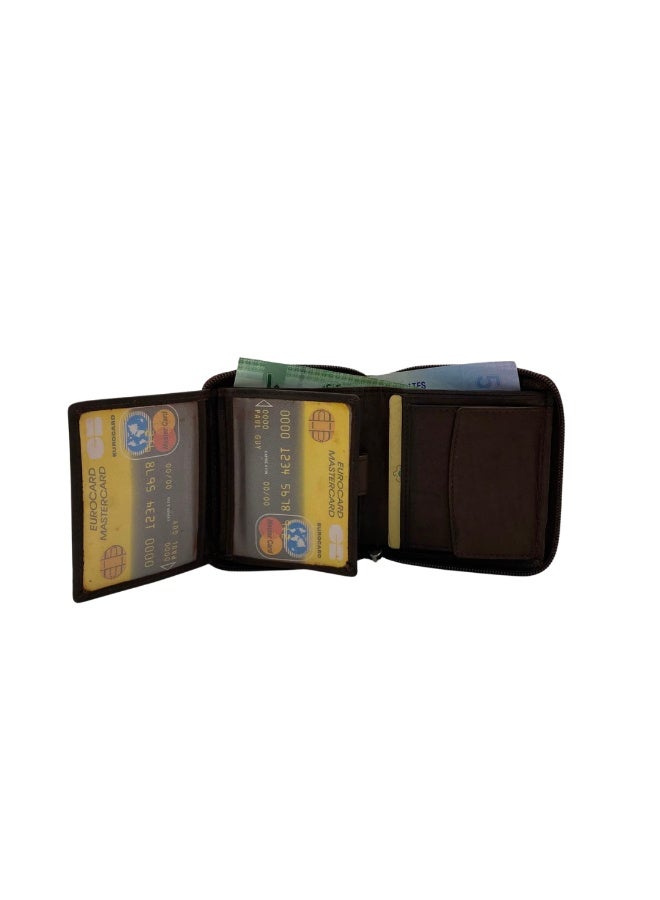 LAVERI LEATHER Fullzip leather mens Wallet #644CZ - Image 5