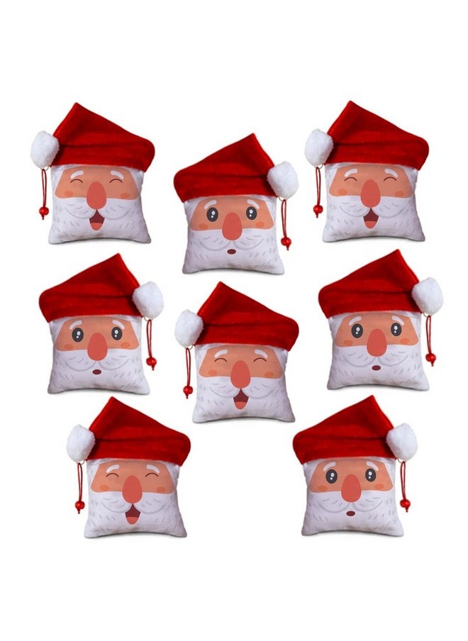 Indigifts Indigifts Christmas Gift Box for Decoration Reversible Santa Soft Toy Set of 8, Soft Toy for Kids, Soft Toys for Boys, Xmas Gift Hamper, Secret Santa Gifts for Men, Secret Santa Gifts Ideas  - Image 1