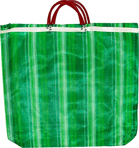 More Fiesta 3 Large Mercado Bags, High Thread Mesh 20 x 22 Inches Market Reusable Grocery Bag Multicolored - Image 4