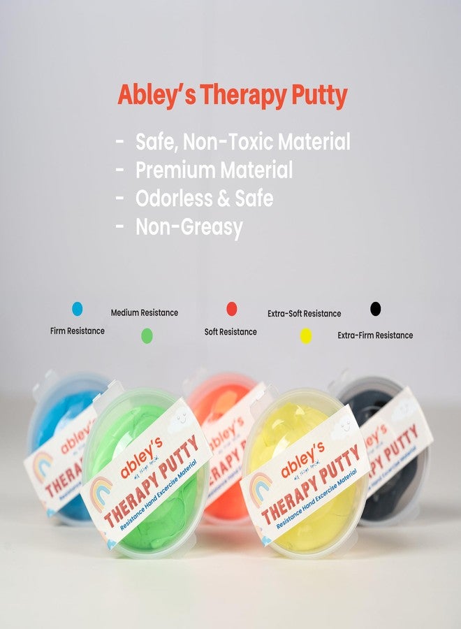Abley's Therapy Putty for Kids 100 Gm | Usage Occupational Therapy, Rehabilitation, Fine Motor Skills, Stress Relief | Hand Excercise Material | Color - Green - Image 4