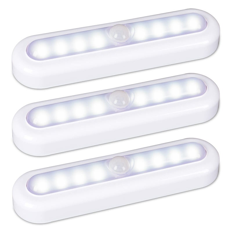 STAR-SPANGLED 3 Pack 7â€ Motion Sensor Lights Indoor Battery Operated, Stick on LED Light for Closet, Stairs, Under Cabinet, Cool White - Image 1