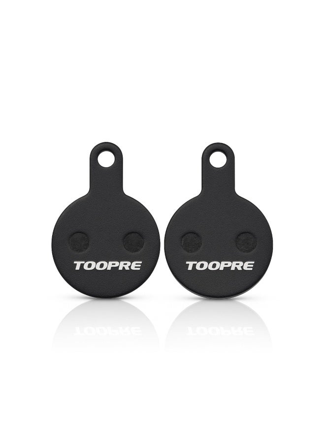 TOOPRE TP-07C Resin Disc Brake Pads for E-Bike Electric Scooter and Mountain Bike Quiet Low Noise Heat Resistant All Weather Replacement Set Black - Image 1