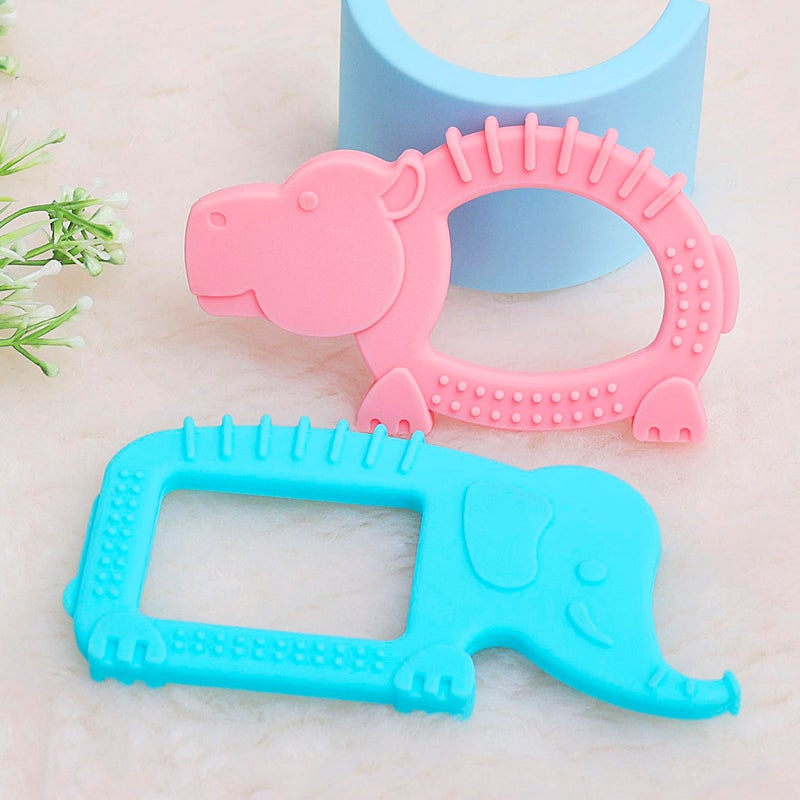 R for Rabbit Tiny Bites Safari Silicone Teether Set - Image 1
