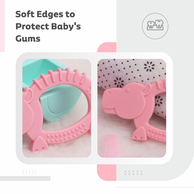 R for Rabbit Tiny Bites Safari Silicone Teether Set - Image 5
