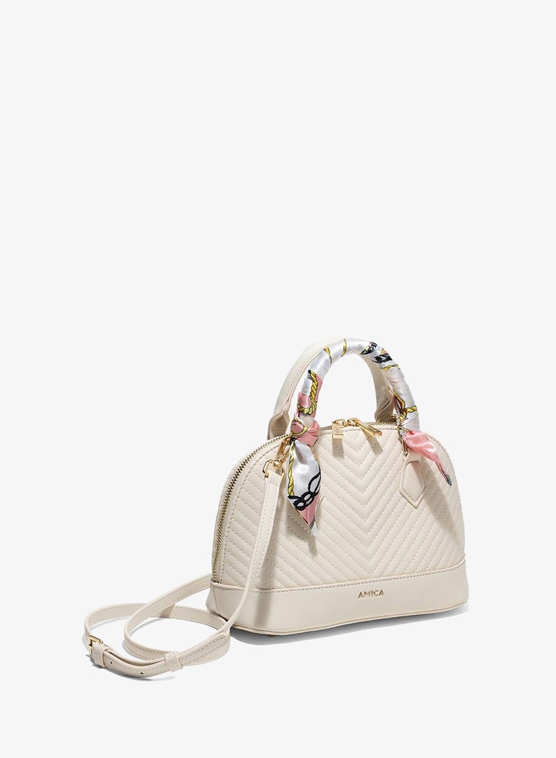 AMICA Junes Crossbody Bag - Ivory - Image 4