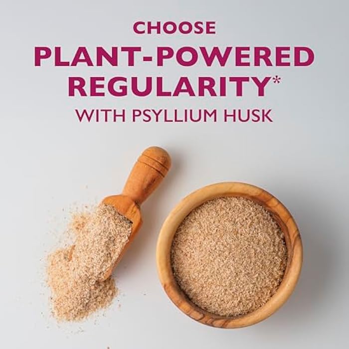 Metamucil 4-in-1 Psyllium Husk Fiber Supplement, Sugar-Free, 72 teaspoons, Orange Flavored, Daily Fiber Powder for Digestive Health, made with Plant-Based Psyllium Husk Fiber - Image 4