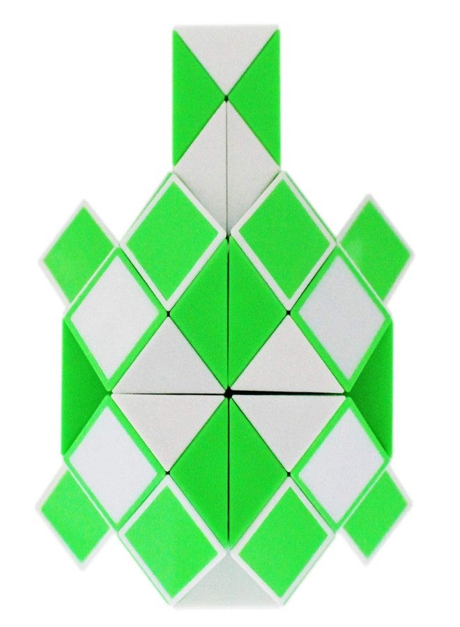 Mipartebo Magic Snake Cube Twist Puzzle 72 Wedges Large Size Twist Fidget Snake Toys Gift Party Favors for Kids Adults Teens Green - Image 4