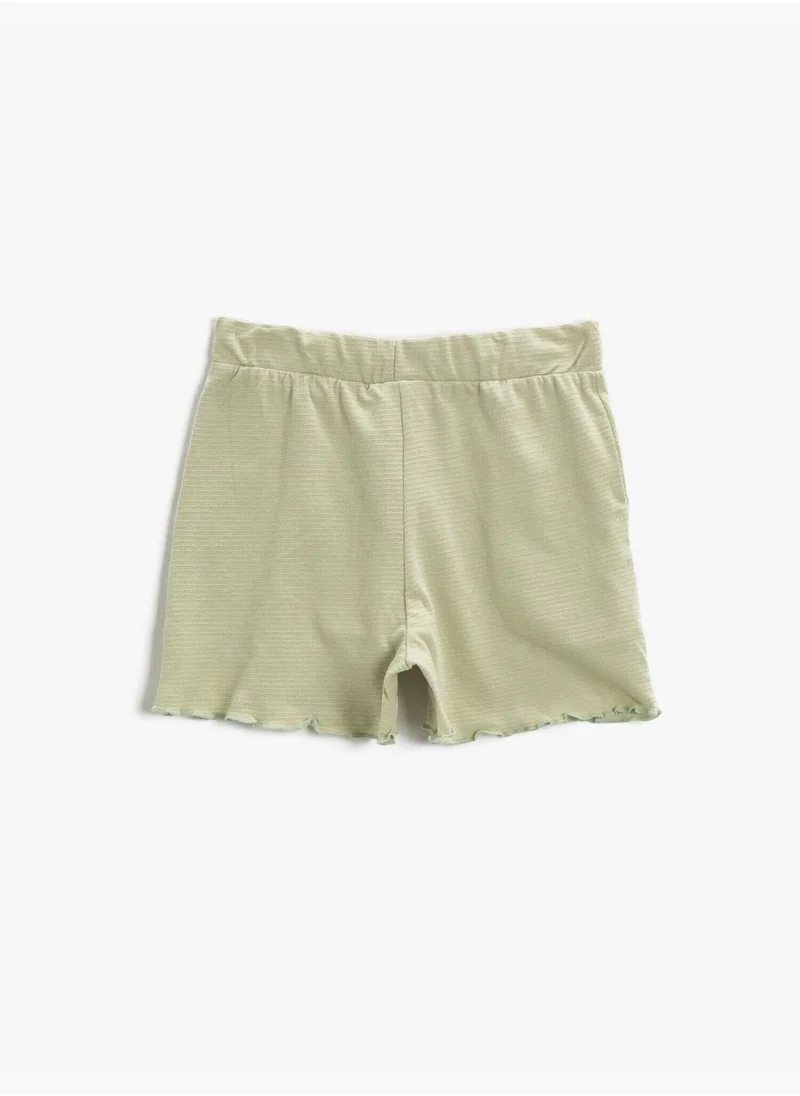 KOTON Drawstring Shorts Cotton