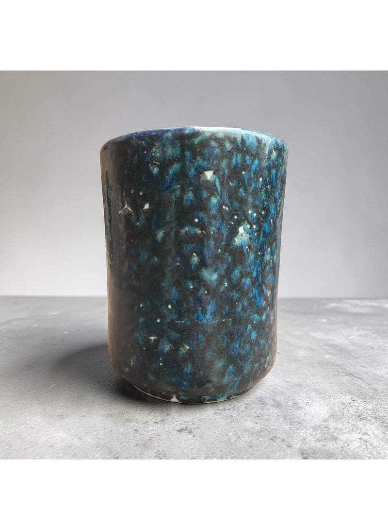 color zone pottery A uniquely shaped 200ml mug, microwave safe, handmade from pottery. - Image 2
