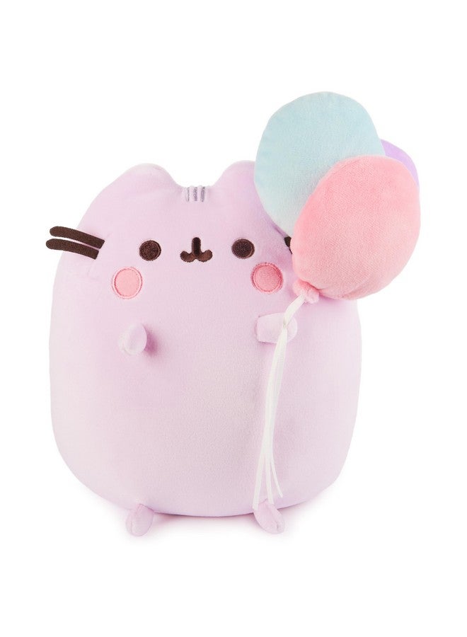 GUND Pusheen 15th Anniversary Squisheen Plush, Squishy Toy, Collectible Plush, Cat Stuffed Animal for Ages 8 and Up, Pink, 9.5” - Image 1