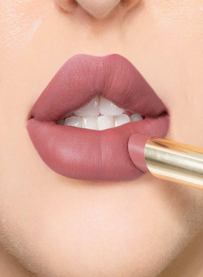 Mirenesse French Kiss Velvet Matte Lipstick in a Purple-Pink Shade, Hydrating Velvet Matte Finish with Vitamin C + Vitamin E, Vegan and Toxin Free, 4 Scandal .07 oz - Image 4