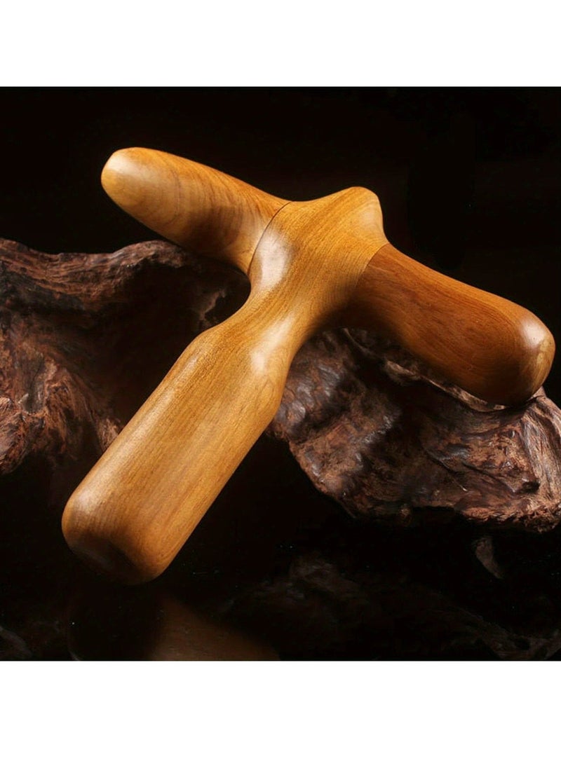 Loquat 1pc Professional Wooden Foot Massage Stick, Ergonomic Reflexology Tool, Portable 5.12-inch Muscle Relief Massager For Home And Massage Shop Use - Image 2