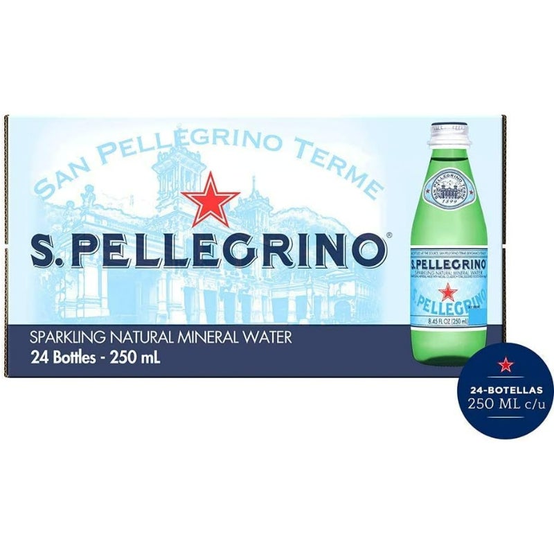 Sanpellegrino San Pellegrino Water Sparkling Glass 250ml x 24 - Image 4