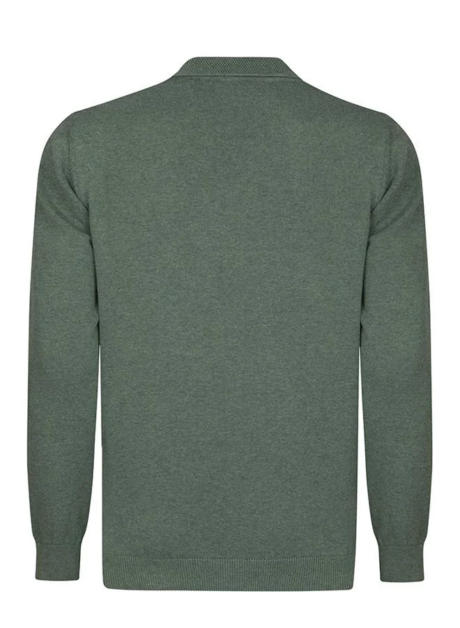 FELIX HARDY Pullover with Polo Collar - Buttonless