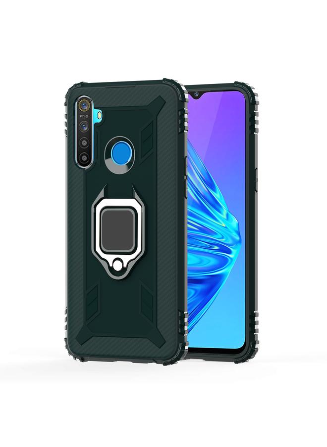 S-TOP Case For OPPO Realme 6i Carbon Fiber Protective Case with 360 Degree Rotating Ring Holder - Image 2