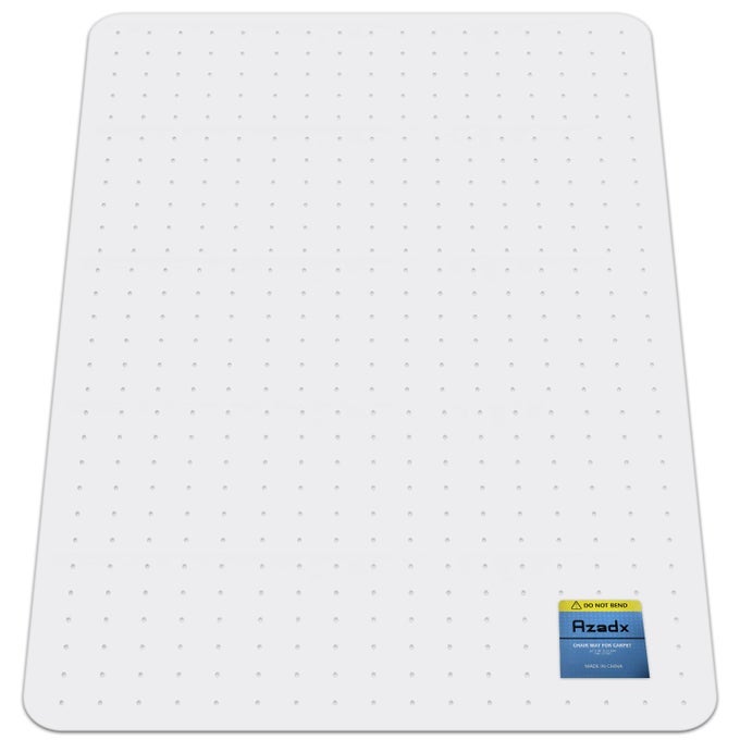 HEAVY DUTY OFFICE CHAIR MAT FOR CARPET 32 X 48 HARD MATERIAL CHAIR MAT FOR CARPETED FLOOR SLIP RESISTANT CARPET PROTECTOR FOR HOME OFFICE EASY GLIDE DESK FLOOR MAT FOR OFFICE CHAIR ON CARPETS
