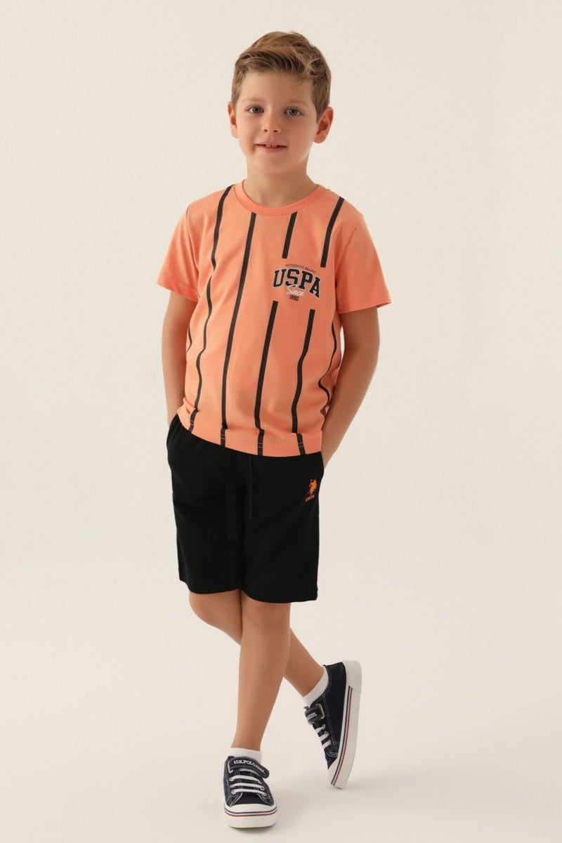 U.S. Polo Assn. Base. Polo Assn Licensed Since Orange Boys Bermuda Suit  - Image 1