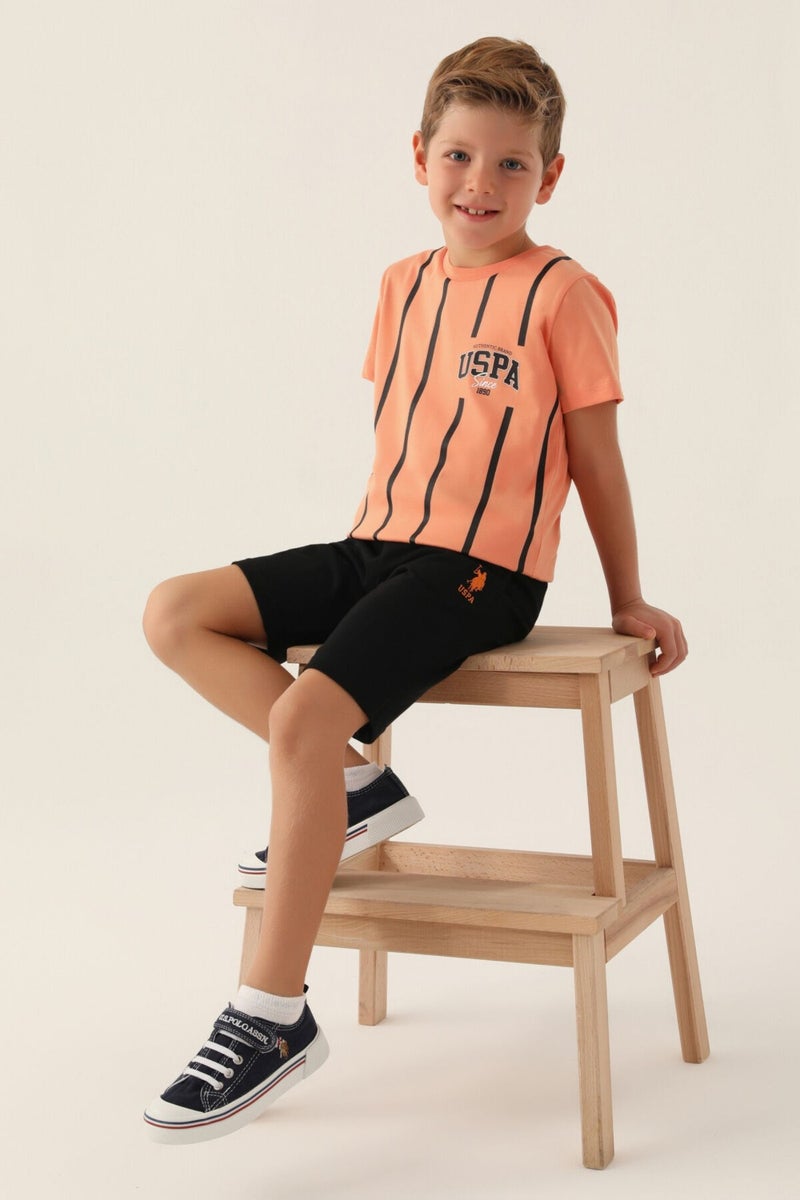 U.S. Polo Assn. Base. Polo Assn Licensed Since Orange Boys Bermuda Suit  - Image 2