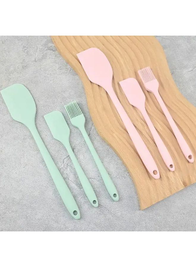 Black Cream Scraper Oil Brush And Spatula Three Piece Baking Tool Set - Image 1