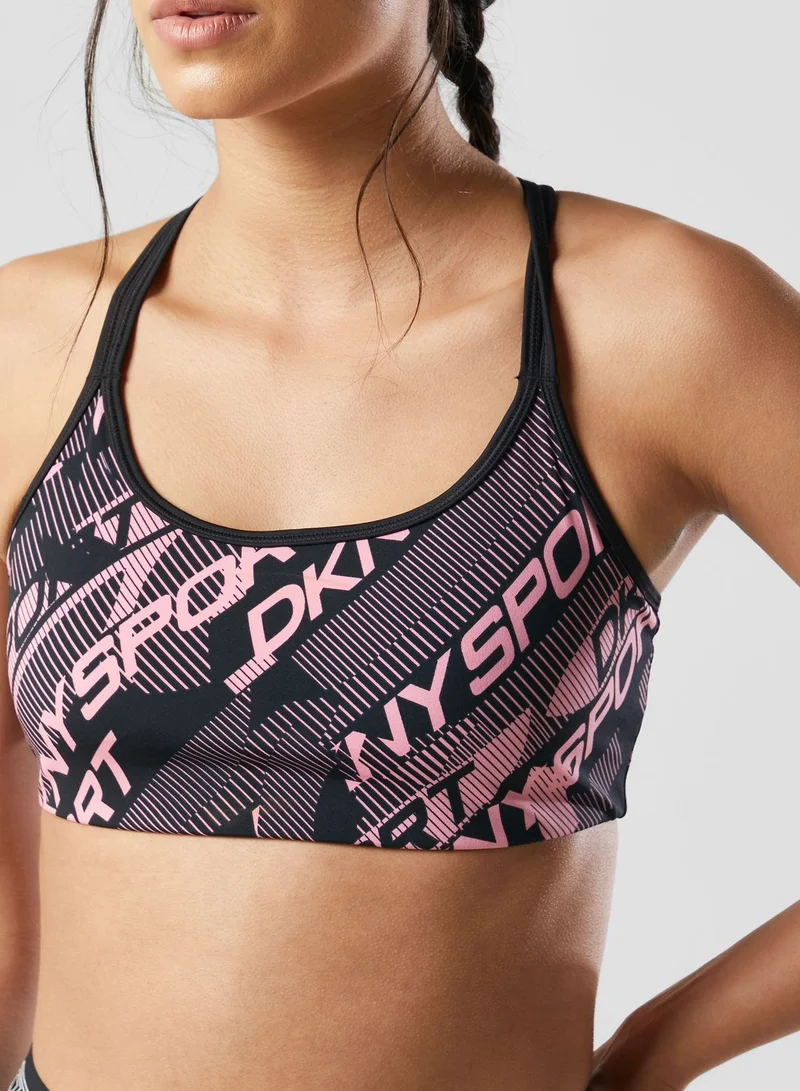 DKNY Printed Strappy Crop Top