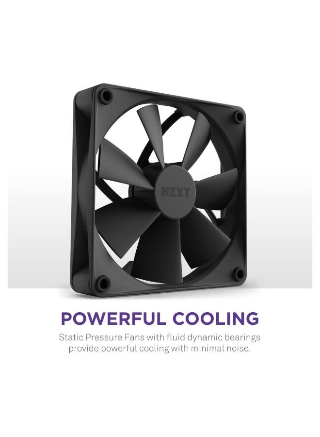 NZXT Kraken Elite 360mm AIO CPU Cooler with Customizable LCD Display, High-Performance Pump, and 3 F120P Fans - Black - Image 4