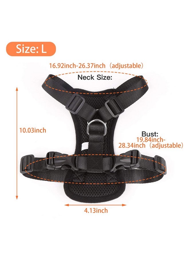 Futurekart Harness Vest For Puppies Adjustable Soft Nylon Puppy With Hook And Loop Straps (Harness Length 9 Inch) (L, Black), Pack Of 1 - Image 4