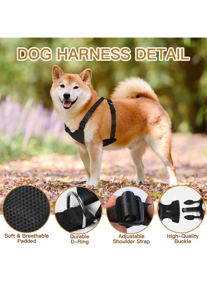 Futurekart Harness Vest For Puppies Adjustable Soft Nylon Puppy With Hook And Loop Straps (Harness Length 9 Inch) (L, Black), Pack Of 1 - Image 2