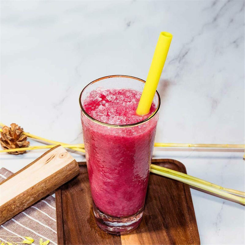 tifanso 14PCS Reusable Silicone Straws with Cleaning Brushes  10"" Flexible Extra Wide Large Jumbo Drinking Straws  Great for for 30oz and 20oz Tumblers Yeti/Rtic and Milkshakes - Image 5