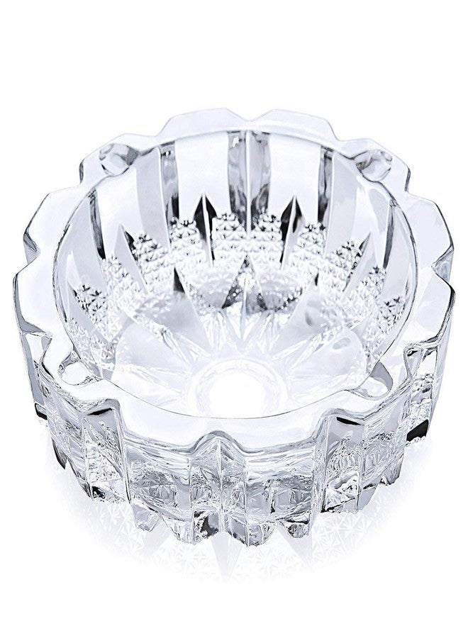 Kosh Vastu/Fengshui Crystal Clear Glass Ashtray for Indoor Or Outdoor Use | International Glass Ashtray | Cigarette Smoke Ash Collect Tray Home Decor (Ash Tray) - Image 2