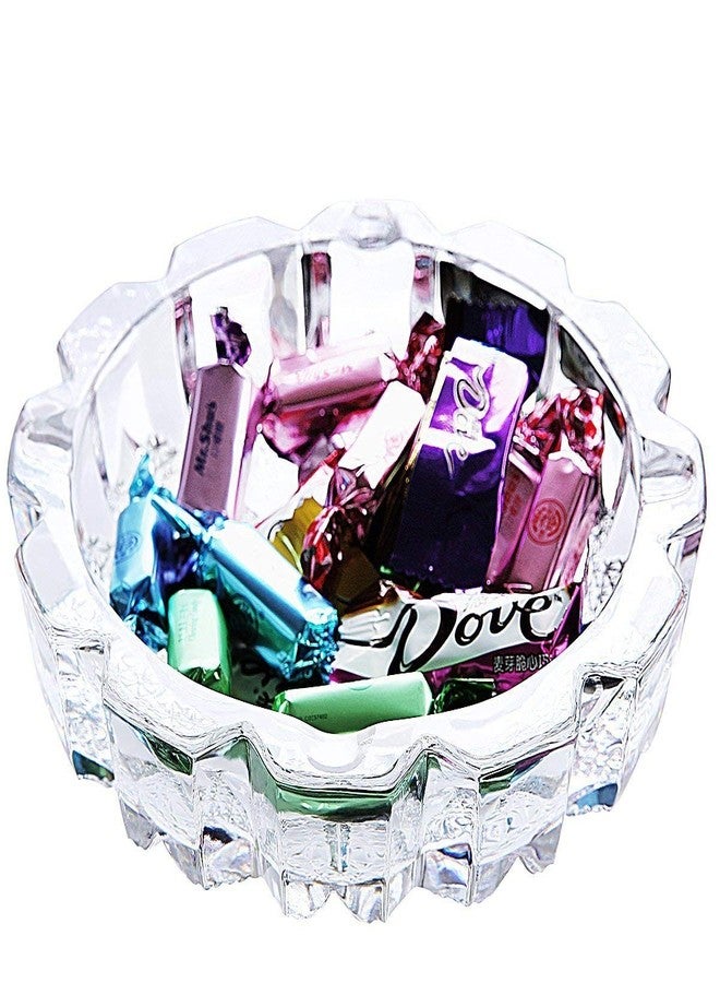 Kosh Vastu/Fengshui Crystal Clear Glass Ashtray for Indoor Or Outdoor Use | International Glass Ashtray | Cigarette Smoke Ash Collect Tray Home Decor (Ash Tray) - Image 1